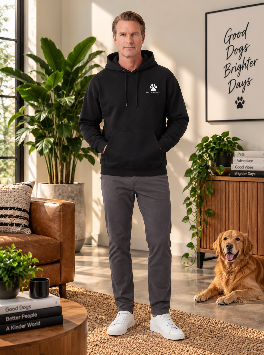 Autumn Wilderness Hoodie Black/White (Unisex)