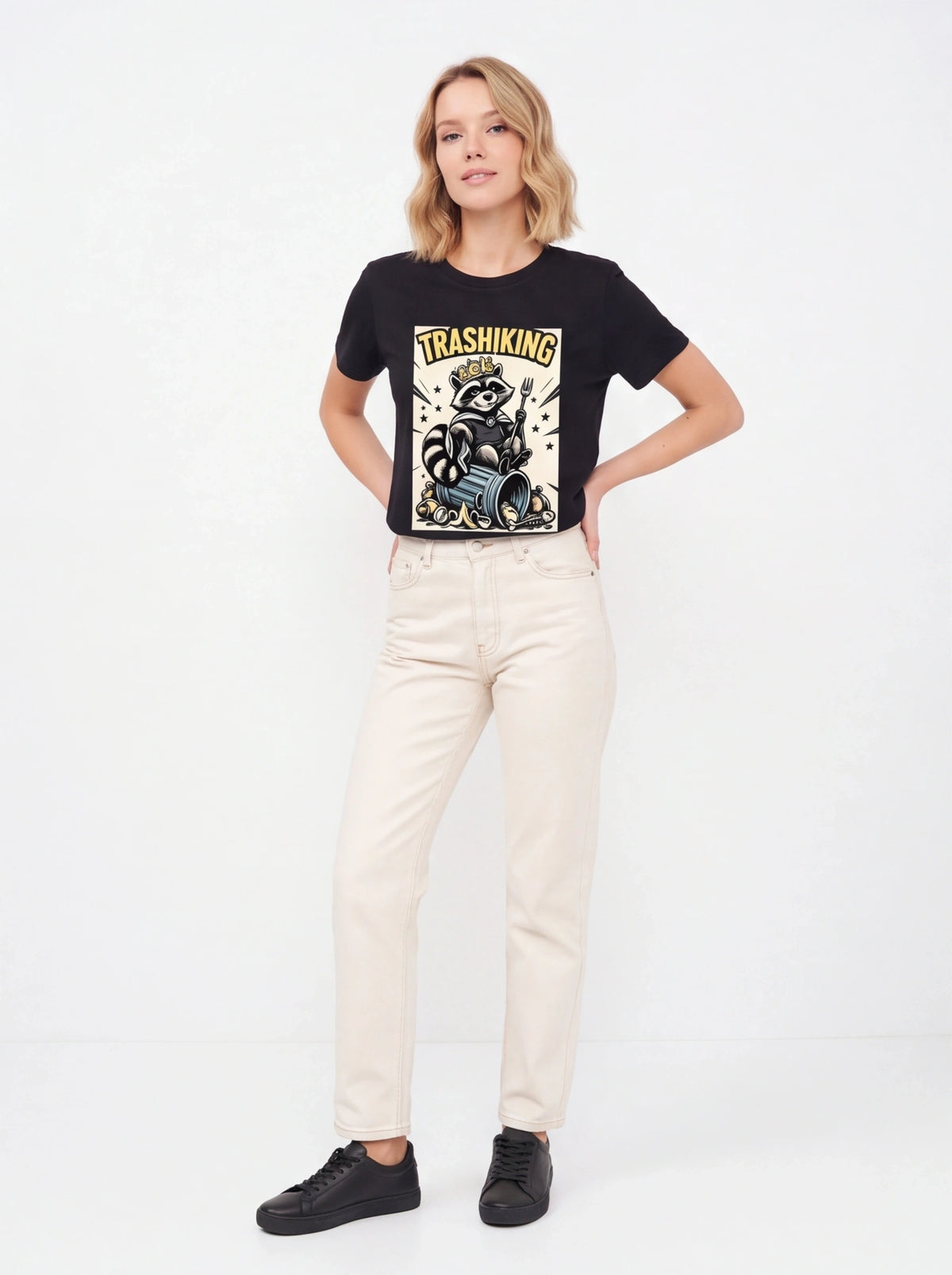 Trash King Raccoon Graphic T-Shirt (Unisex)