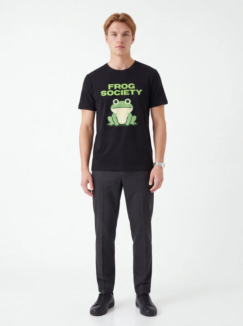 Frog Society T-Shirt — Emotionally Unavailable Frog Graphic Tee (Unisex)