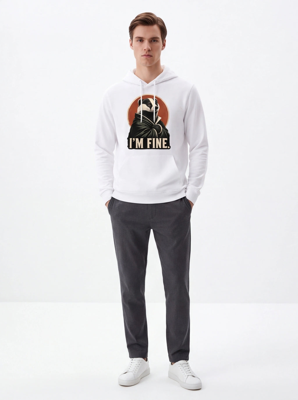 "I’m Fine" Badger hoodies (unisex)