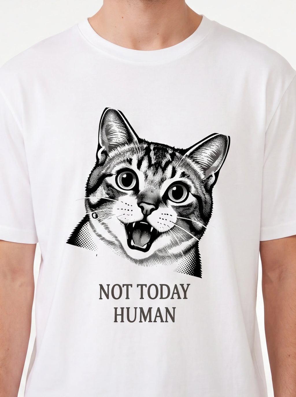 Not Today Human Cat Tee (Unisex)