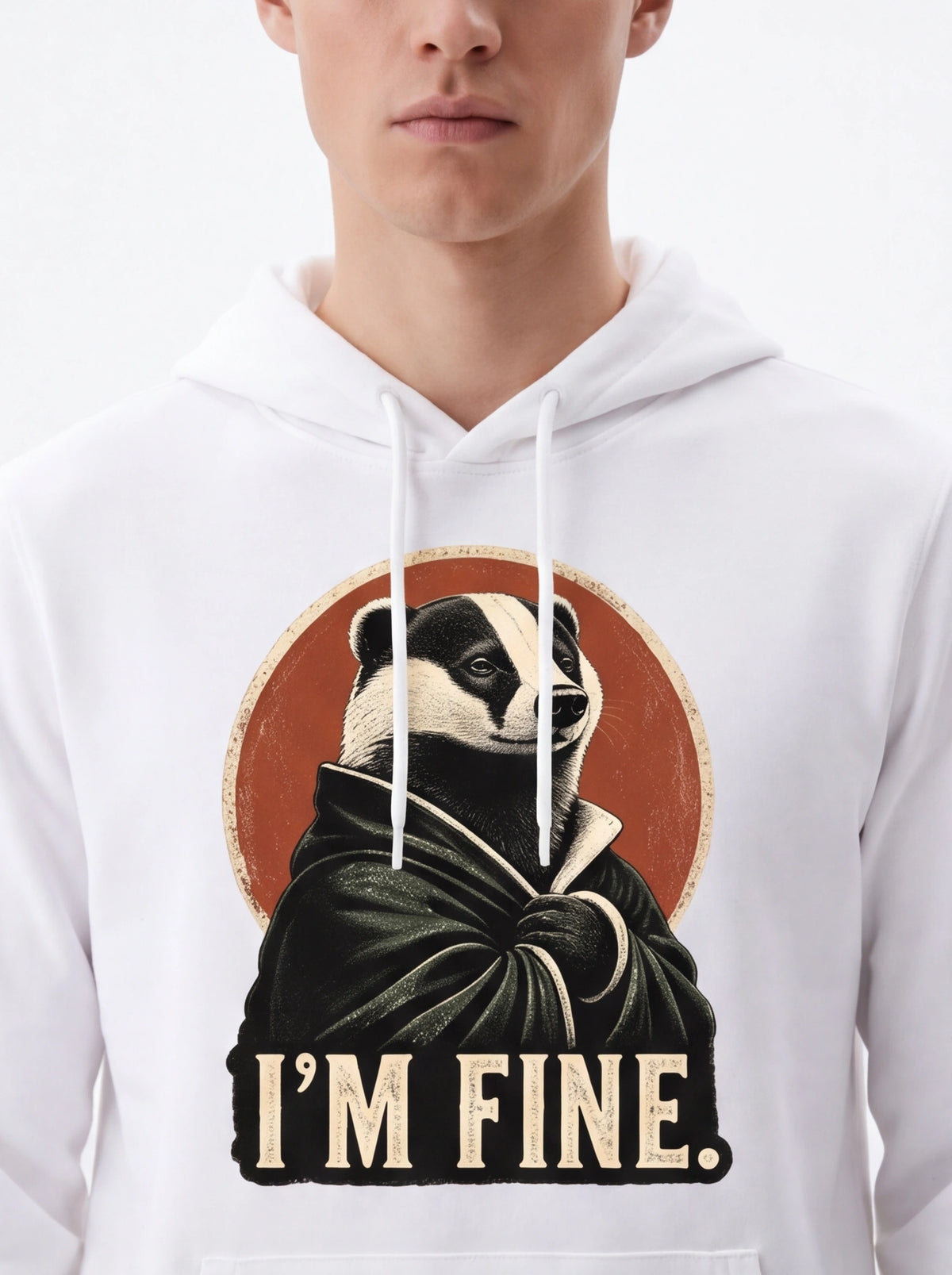 "I’m Fine" Badger hoodies (unisex)